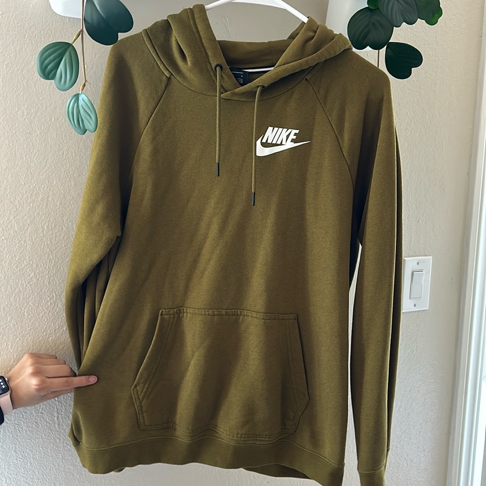 Green Nike hoodie